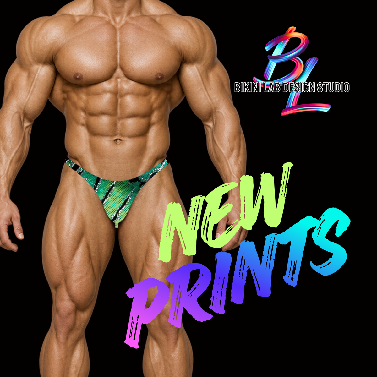 Quick Ship – Bodybuilding Trunks PRINTS
