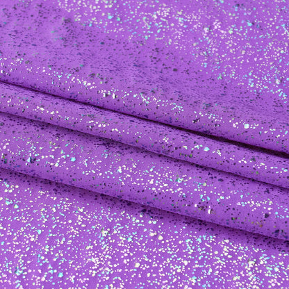 Purple fabric with glittery specks